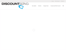 Tablet Screenshot of discountsizing.com